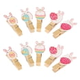 thumbnail image 3 of 10x Clips de foto de conejo de Pascua de dibujos animados, Clips de sellado, Clips de clavija, adornos artesanales, soporte de foto de color para estilo A Sunnimix Clips de fotos de conejo de Pascua, 3 of 8