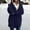 Blue, variant on under $15 Turilly Ladies Coats and Jackets for Winter Women's Oversized Open Front Hooded Draped Pockets Cardigan Coat
