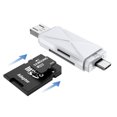 thumbnail image 4 of Injueey Teléfono TF Lector USB 2.0 Transmisión de datos rápida Tipo-c Adaptador de lector de tarjetas OTG Accesorios para teléfonos Teléfono y Comunicación Blanco, 4 of 6
