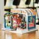 thumbnail image 2 of Montar DIY Coffee House Toy Miniatura de madera Kit Dollhouse Toys con muebles Kit LED Christma Abanopi Casa de muñecas de bricolaje, 2 of 7