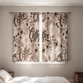thumbnail image 5 of 2 Pack 2D Printed Kitchen Curtain 28x47 Inches, Washable Decorative Short Curtain Pair with Rod Pocket, Window Curtain for Kitchen Bedroom Bathroom, 5 of 7