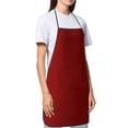 thumbnail image 4 of Sikiie Maroon Aprons for Kitchen Cooking Aprons, Chef Apron for Men Women Chef, 4 of 7