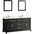 thumbnail image 2 of Vanity Art 72" Double Sink Bathroom Vanity Set with Engineered Marble Top and Two Free Mirrors, 2 of 5