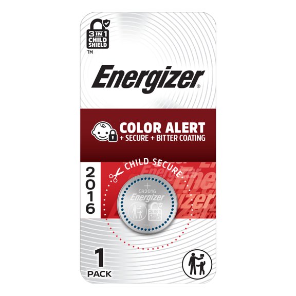 Energizer 2016 Batteries (1 Pack), 3V Lithium Coin Batteries