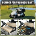 thumbnail image 4 of Renewold Golf Cart Seat Cover with Front Pockets, Terry Knit Fabric Soft Golf Cart Accessories Universal Fit for Most 2 Person Seats, 52" x 32", Sunflower Butterfly Galaxy, 4 of 7