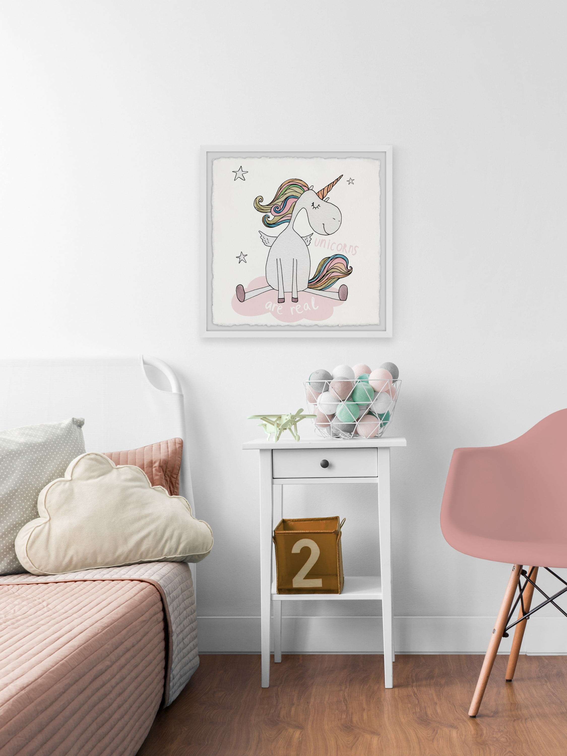 Marmont Hill Believe Unicorns Are Real Framed Wall Art