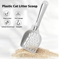 thumbnail image 2 of 2-Pack Cat Litter Scoop with Hollow Grid - ABS Plastic Sifting Scoop for Pine Pellet Litter, Durable Cat Poop Scooper for Easy Cleaning, Pet Waste Shovel, 2 of 7