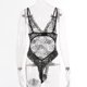 thumbnail image 4 of Gibobby Conjunto de lencería Sujetador + tangas Nueva sexy lencería de encaje ropa interior ropa de dormir anillo de pijamas liguero(Negro, XL), 4 of 5