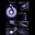 thumbnail image 6 of Right Angle USB C Cable 100W Fast Charging,Flat Braided 2-in-1 Type-C Cord with LED Indicator for Phone,1m, 6 of 10