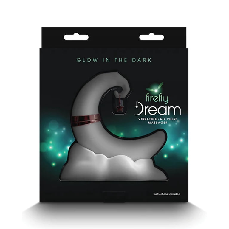 Firefly Dream Vibrating & Air Pulse Massager - Glow in the Dark Silicone