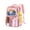 pink, variant on Large transparent backpack, heavy-duty stadium certified, X-ray proof backpack, water-resistant PVC, transparent backpack, transparent book bag with reinforced strap, suitable for school work trips,