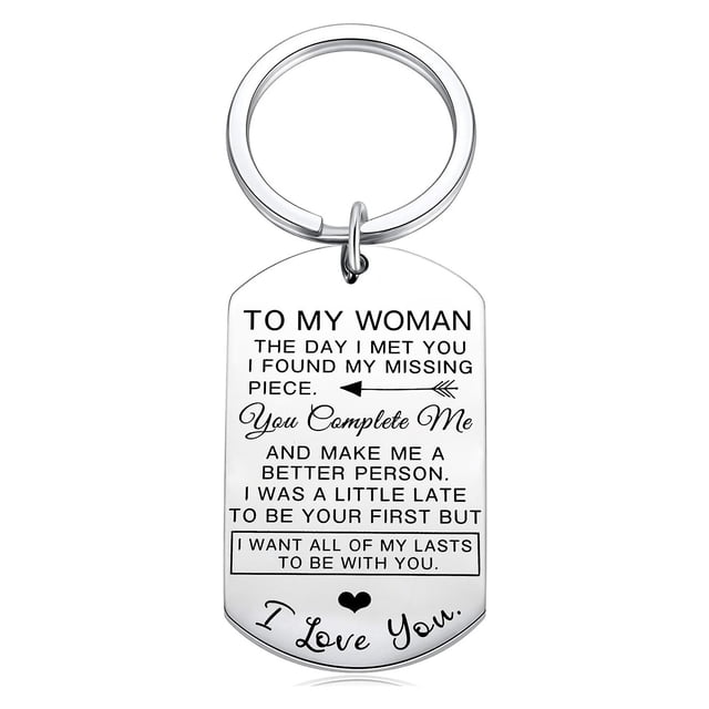 Regalos del día de San Valentín para hombres A mi hombre Llavero Aniversario ZefeiWu 8390605348495