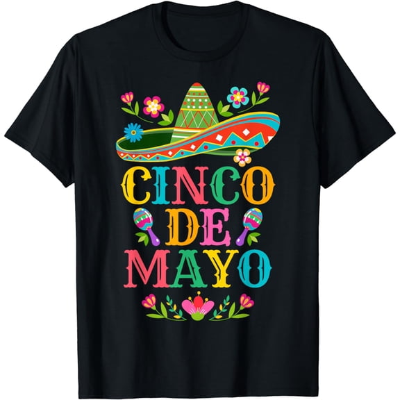 Cinco De Mayo Fiesta Camisa 5 Viva Mexico Men Women Boy Girl T-Shirt