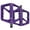 Purple, variant on BQBQERT Light Weight Cycling Pedals, Secure Grips Flat Mountain Bike Pedals with Sealed Bearing Suitable for Street Bikes 1 Pair