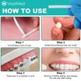 thumbnail image 3 of 20PCs Dental Grade Orthodontic Wax for Braces & Aligners by VASTMED | Braces Wax for Teeth with Colorful Storage Cases | Food Grade Ortho Brace Wax, 3 of 4
