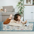 thumbnail image 4 of Dowellia Rugs for Bedroom,3x5 Rug Ultra Soft Washable Rug, Non Slip Area Rug Indoor Entrance, Stain Resistant Rugs for Living Room Bedroom, Vintage Home Decor Area Rugs, Indigo, 4 of 6