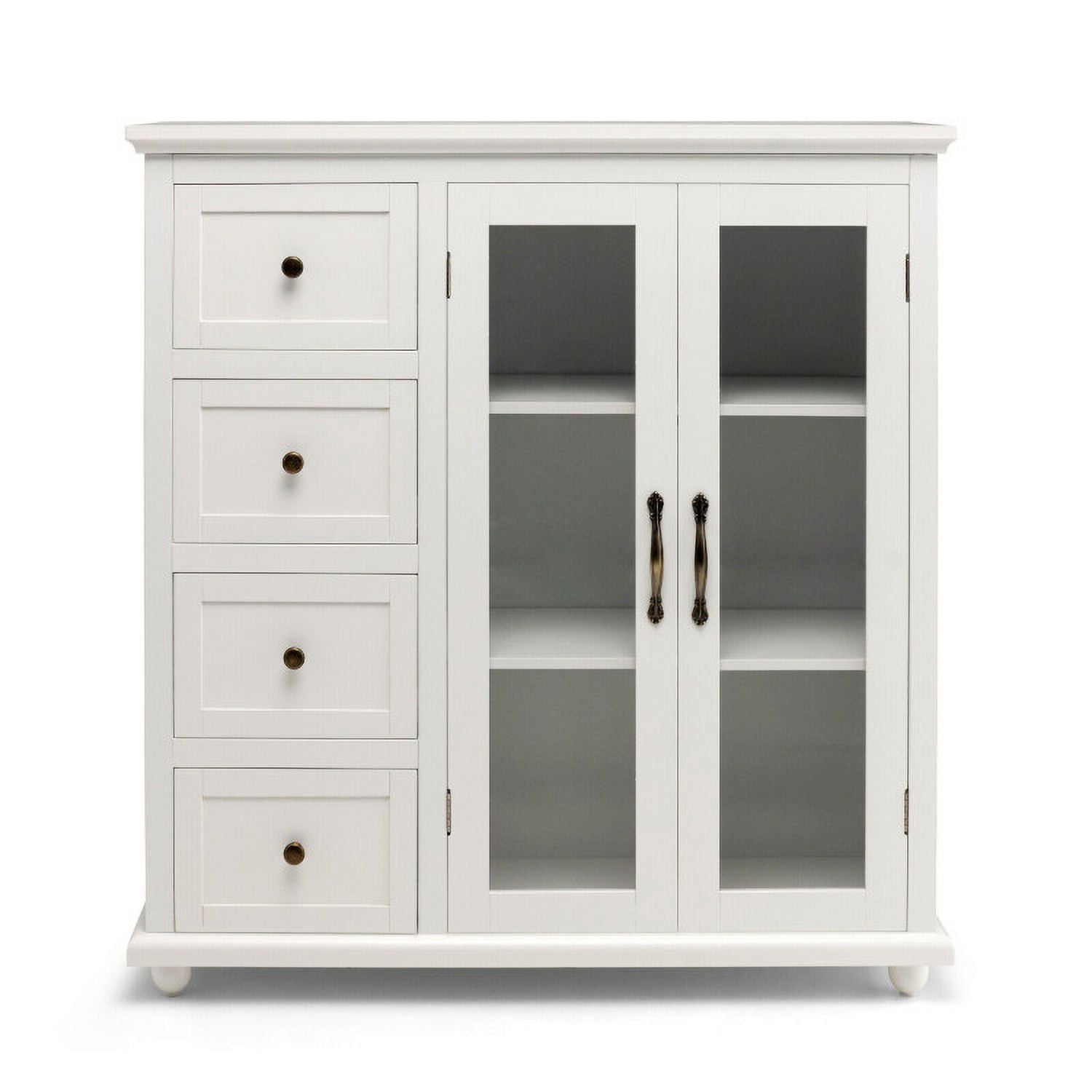 Finihen Kitchen Storage Cabinet, Buffet Sideboard, Buffet Sideboard Table Kitchen Storage Cabinet with Drawers and Doors, for Dining Room, Kitchen, Living Room, White Finihen Kitchen Storage Cabinet, Buffet Sideboard, Buffet Sideboard Table Kitchen Storage Cabinet with Drawers and Doors, for Dining Room, Kitchen, Living Room, White
