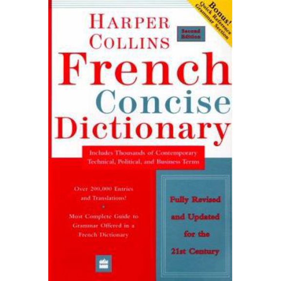 Pre-Owned Collins French Concise Dictionary, 2e (HarperCollins Concise Dictionaries) (Paperback) 0060956895 9780060956899