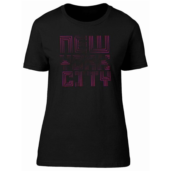 Purple Nyc Art T-Shirt Men -Image by Shutterstock, Male Medium