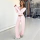 thumbnail image 4 of Top de Pilates para Mujer, Top de Yoga, Top de Ballet con Cuello en V, Larga, para Entrenamiento, Balletcore, Chica Limpia. Rosa M, 4 of 10