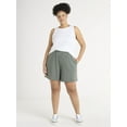 thumbnail image 3 of Terra & Sky Women's Plus Size Pull On Knit Shorts, 7" Inseam, 3 of 6