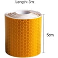 thumbnail image 2 of 3Pcs Self Adhesive Tape (5Cm X 3M) Reflective, Reflector Safety Warning Tape, Safety Mark for Car/Motorcycle/Bike/Night Activity, 2 of 3