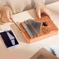 thumbnail image 5 of 17 Key Kalimba Thumb Piano Solid Wood Finger Piano Portable Instrument with Tuning Hammer and Case for Beginners Adults Kids Music Lovers Educational Musical Instrument Gift Idea, 5 of 8