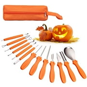 Halloween Pumpkin Carving Kit - 14Pcs Jack-O-Lanterns Professional Pumpkin Carving Tools - Reinforced Stainless Steel Carving Tools Set With Carrying Bag
