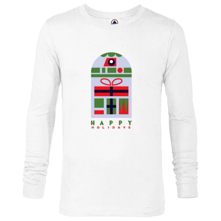 Om toevlucht te zoeken Vervolgen Monetair Star Wars R2-D2 Nordic Print Happy Holidays Christmas - Long Sleeve T-Shirt  for Men - Customized-White - Walmart.com
