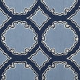 thumbnail image 6 of SAFAVIEH Bella Kaitlyn Geometric Circles Wool Area Rug, Navy/Blue, 4' x 6', 6 of 6
