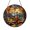 Acrylic 3.5 Inch, variant on Classical Cellist Snowy Night Stained Glass Suncatcher, Window Decor Hanging Glass Style Art Accent