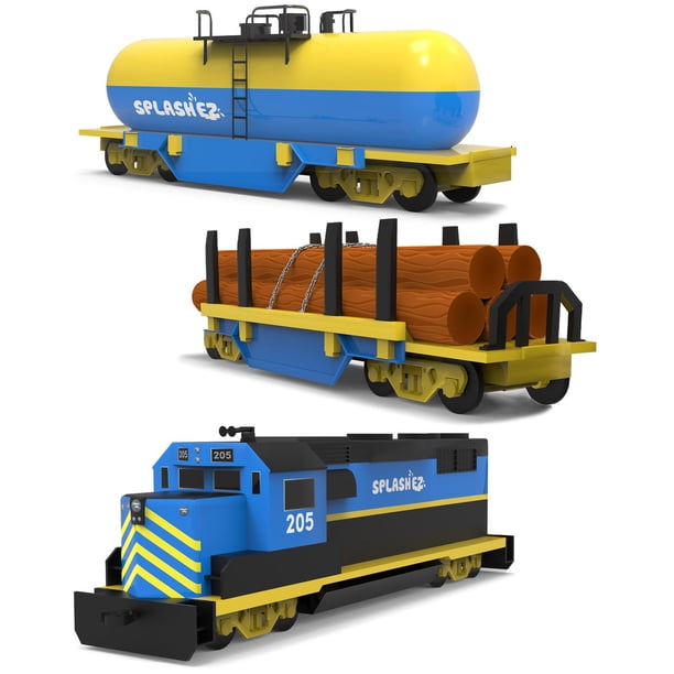 Bath Toys SplashEZ Cargo Train, sin agujeros, sin moho, para bebés