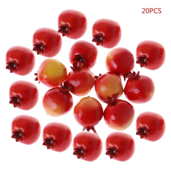 20pcs Simulation Artificial Pomegranate Fake Fruit Home Party Decor