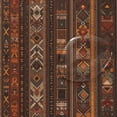 thumbnail image 4 of Yayeee Shower Curtain with Hooks 72"x72" Waterproof Fabric Bathroom Hanging Decor, Brown Tribal Pattern, 4 of 5