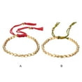 thumbnail image 4 of pitrice Beaded Bracelet Rope Chain Wrist Band Fine Workmanship Compact Size Multipurpose Leg Rustproof Lightweight Attractive Red Yellow/Coffee, 4 of 6