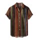 thumbnail image 1 of sweethay Camisas sueltas de verano para hombre, transpirables, de manga corta, estilo casual , con estampado de flores en la playa, con botón Camisetas tipo 4, 1 of 6