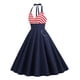 thumbnail image 5 of Puntoco Vestidos Mujer Verano Mujer Verano Día De La Independencia Bandera Americana Raya Estampado Retro Sin Mangas Vestido De Tirantes, 5 of 9