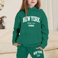 thumbnail image 2 of New York City-Inspired Letter Print Hoodie and Sweatpants Set for Girls – Stylish, Comfy, Everyday Wear with Empire State Design, 2 of 4