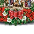 thumbnail image 3 of The Bradford Exchange "O Holy Night" Always in Bloom™ Illuminated Crystal Centerpiece with Nativity Scene by Thomas Kinkade 8-inches, 3 of 3
