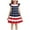Z25-Multicolor-USA Falg Dresses, variant on MKOSPLRT 3-12 Years Girls 4th of July Dresses Flying Sleeve Stars Striped A-Line Dress Cute Summer Casual Party Midi Dress Kids Gifts