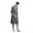 Gray, variant on Mens Bath Robe Kimono Towel Bathrobe Women Sexy Dressing Gown V-Neck Home Robes Sleepwear Lovers Men