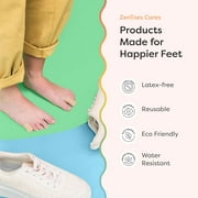 ZenToes 5 pack Toe Caps Closed Toe Fabric Sleeve Protectors with Gel Lining