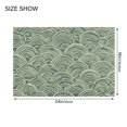 thumbnail image 4 of Yayeee Bath Mat for Bathroom Floor Set of 2 Non Slip Soft Absorbent Rugs, Retro Green Abstract, 4 of 7