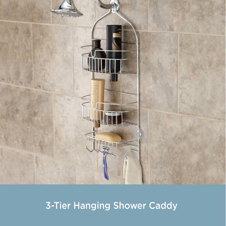 Suction Cup, Two Tier, Stainless Steel Corner Shower Caddy Review
