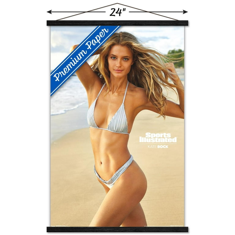 Sports Illustrated: Swimsuit Edition - Kate Bock 19 Poster with Wooden Magnetic Frame, 22.375" x 34" - Walmart.com