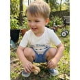 thumbnail image 4 of BemeyourBBs Toddler Baby Boy Big Brother Outfits Summer Clothes Short Sleeve Letter Truck Embroidery T-Shirt Tops Shorts Set Toddler Boys Summer Outfit, 4 of 9
