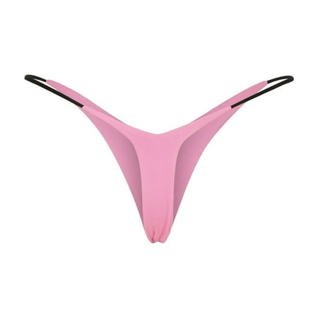 Besolor Seamless Thongs for Women String Bikinis Panties Comfortable No Show Underwear Low Rise G-String