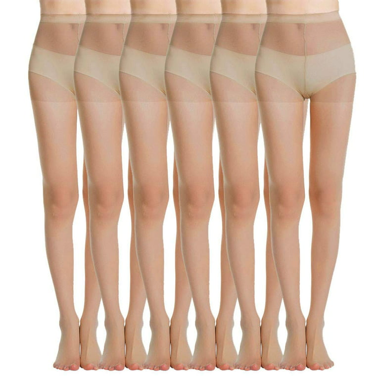 Yilanmy Women's Shiny Pantyhose Plus Size 15D Sheer Tights High