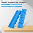 thumbnail image 2 of 2Pcs Magnetic Protection Strip for Vise Jaws, Anti-Skid Pads for Vise Jaws, Soft Jaws for Bench Vise, Strongly Magnetic Vise Jaw Pads, Multi-groove and Textured Inserts, for Clamping Woodworking, 2 of 8