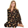 thumbnail image 3 of Angelina Cozy Fleece Notch Collar Pajama Set with Pockets (1-Pack), 3 of 4